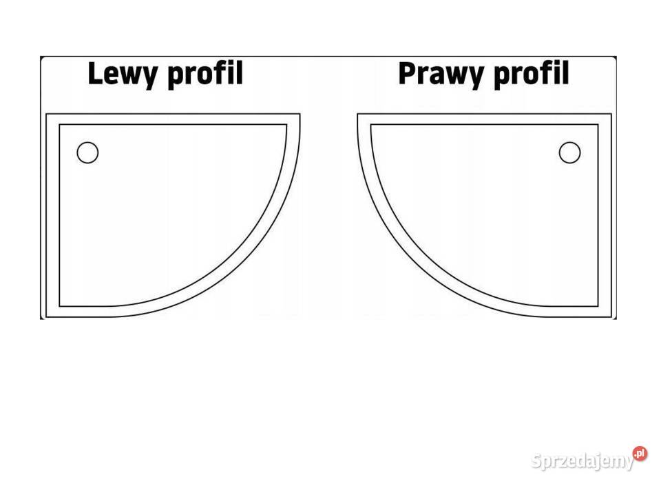 Kabina prysznicowa półokrągła 80x100 BRODZIK Choroszcz