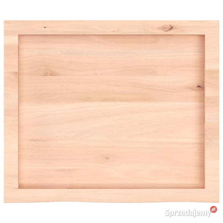 Blat stołu 60x50x24 surowe lite drewno dębowe Blaty