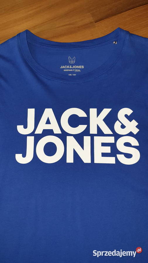 JackJones niebieska bawełniana bluzka rozmiar mazowieckie