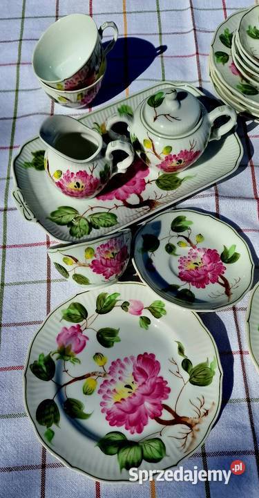 Porcelanowy serwis do herbaty August Wernecke Serwisy lubelskie Sadurki