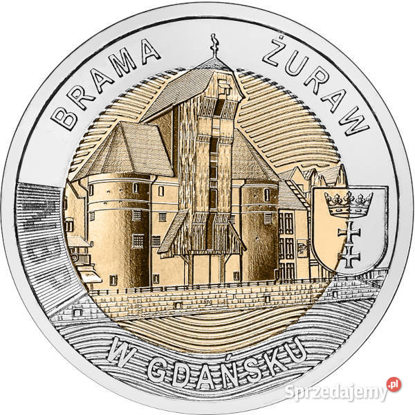5 Brama Żuraw w Gdańsku Numizmatyka Ełk