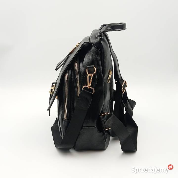 Plecak damski skórzany z klapą Mochila Bolsos Pozostałe śląskie Zawiercie