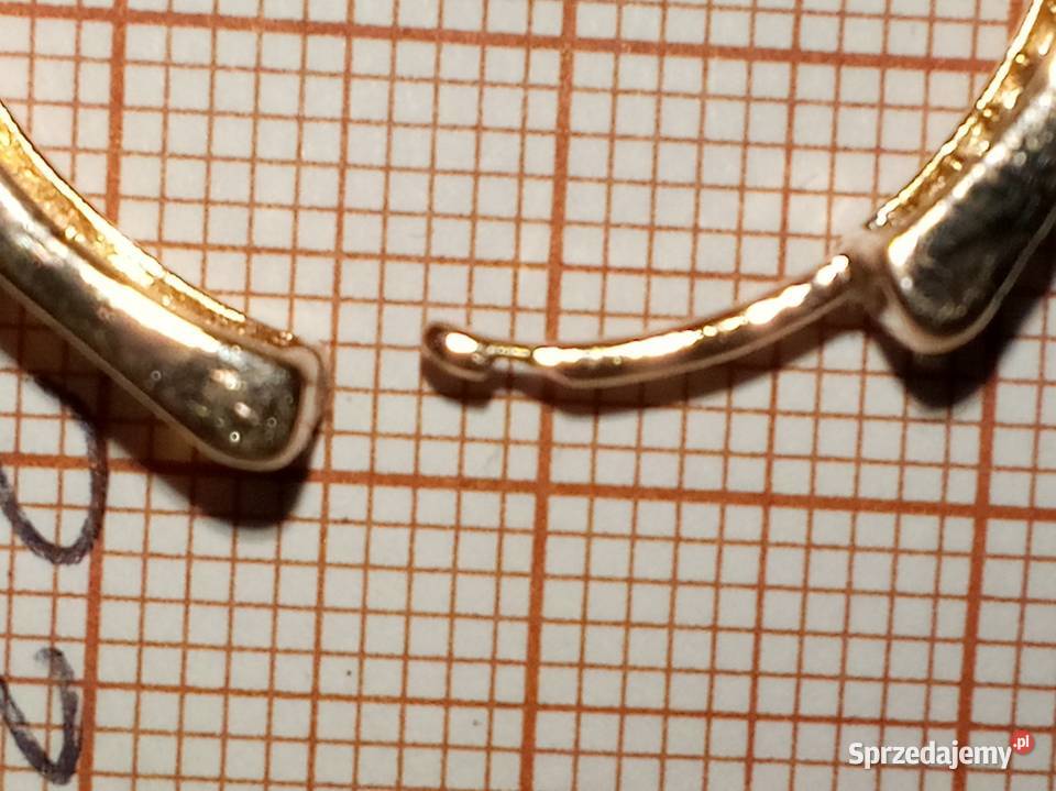 Kolczyki złote 333 Koszalin sprzedam