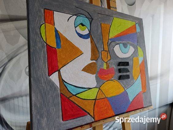 Obraz abstrakcyjny malowany akwarelami Wrocław sprzedam