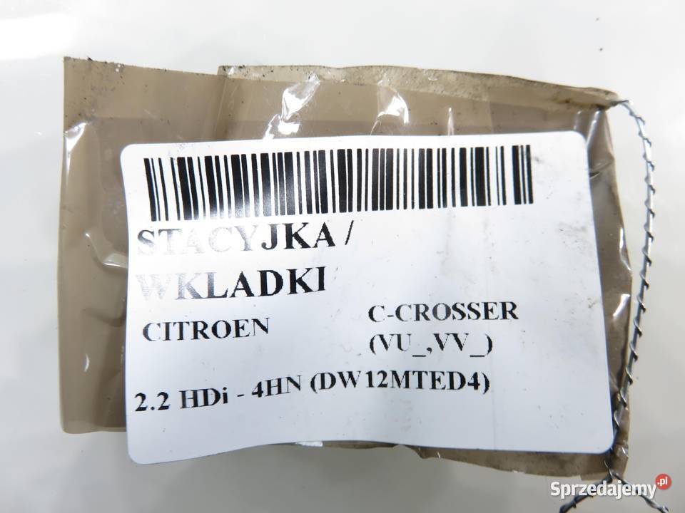 STACYJKA WKŁADKI CITROEN CCROSSER VUVV SLM10 małopolskie sprzedam