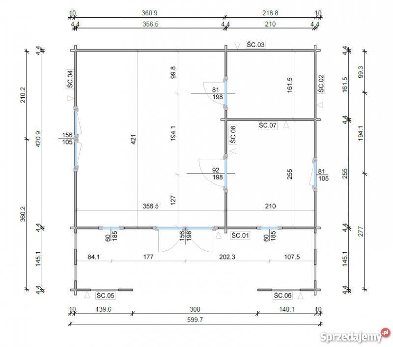 DOMEK drewniany LETNISKOWY KAJMAN 40 na Koszalin sprzedam