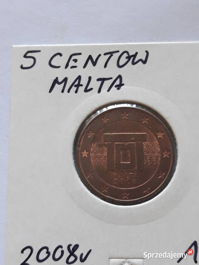 5 Eurocentów Malta 2008 r Numizmatyka Konin