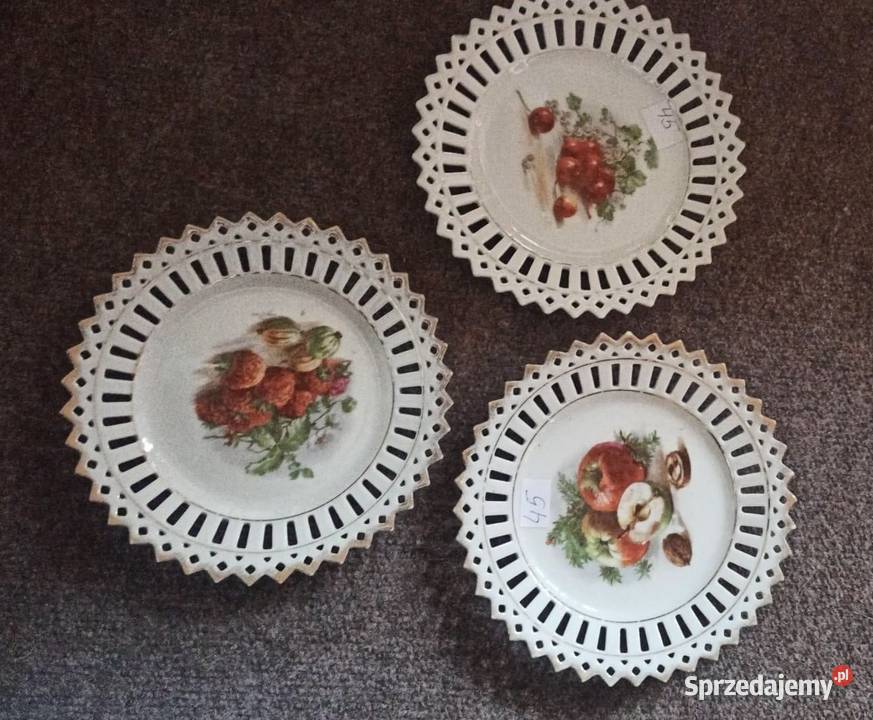 Talerzyk z ażurem z grupami owoców Biała Gdańsk sprzedam