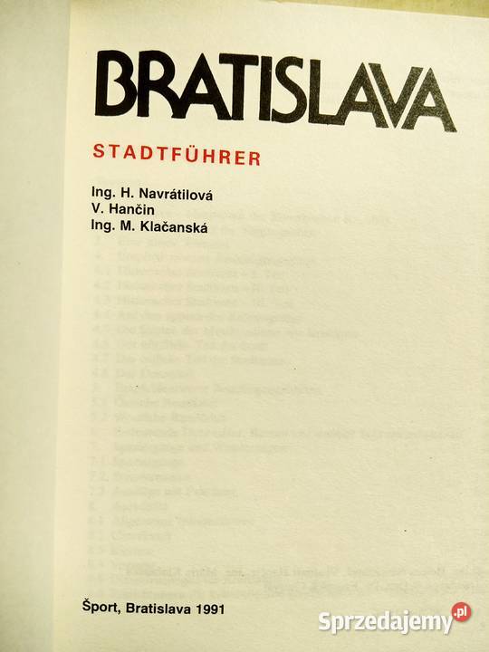 Bratislava przewodniki urlop turystyka książki Antykwariat