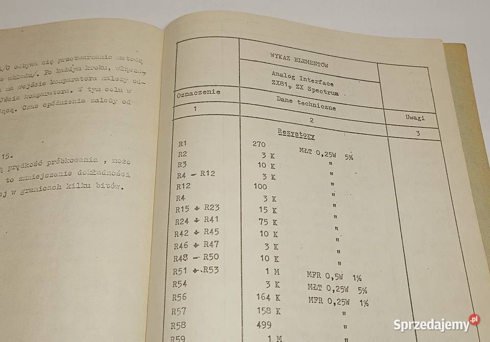 Instrukcja obsługi Interface ZX81 ZX Spectrum Książki i Podręczniki pomorskie