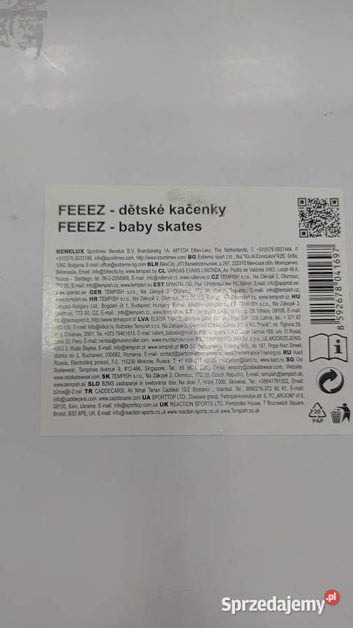 Łyżwy saneczkowe regulowane Tempish Feeez