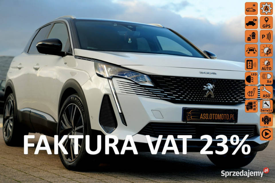 Peugeot 3008 GT kamery skóra MASAZE nawi FUL LED immobilizer Otmuchów