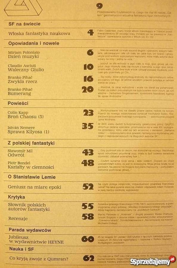 FANTASTYKA 1986 03 42 MIESIĘCZNIK Piła