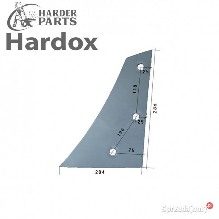 Pierś HARDOX 959420L części do pługa KRONE Suwałki