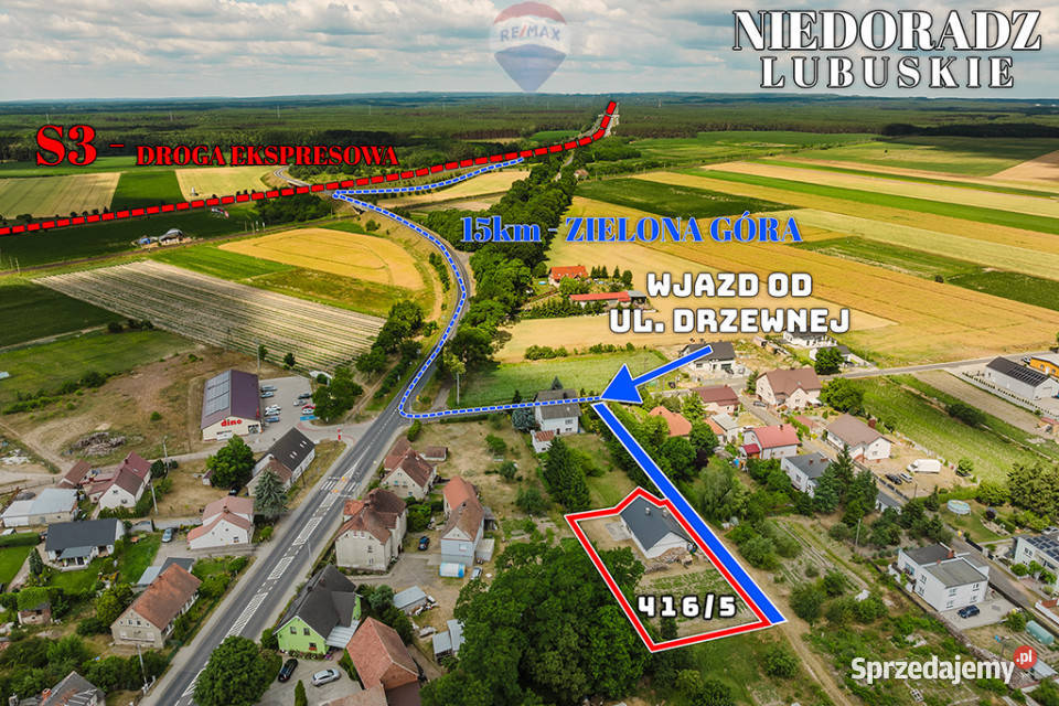 Dom stan surowy zamknięty działka 964 m Liczba pokoi 4 Niedoradz