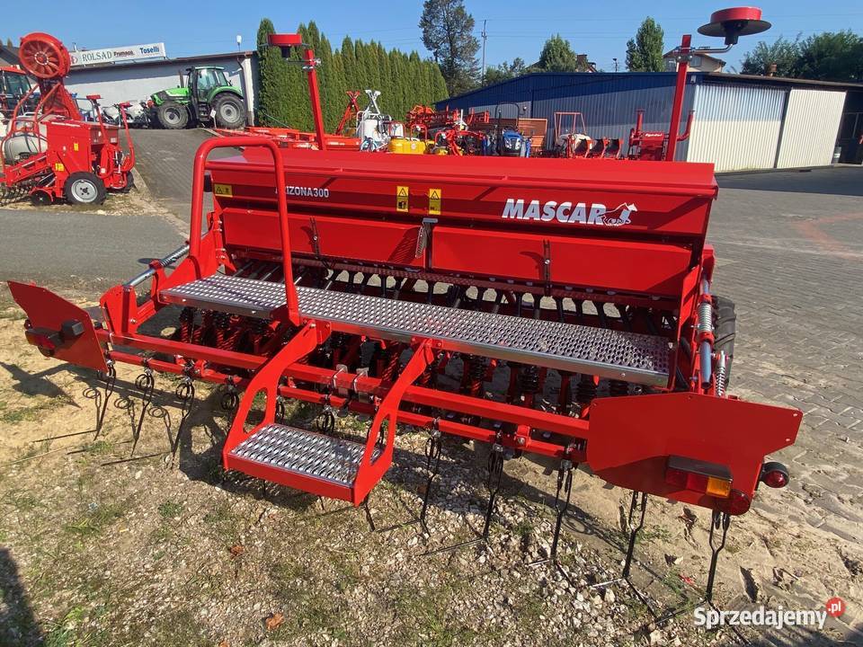 Siewnik zbożowy MASCAR 3m redlica talerzowa łódzkie Rawa Mazowiecka