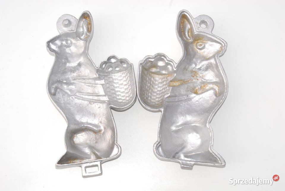 Stara duża forma do ciasta zając zajączek królik Cieszyn