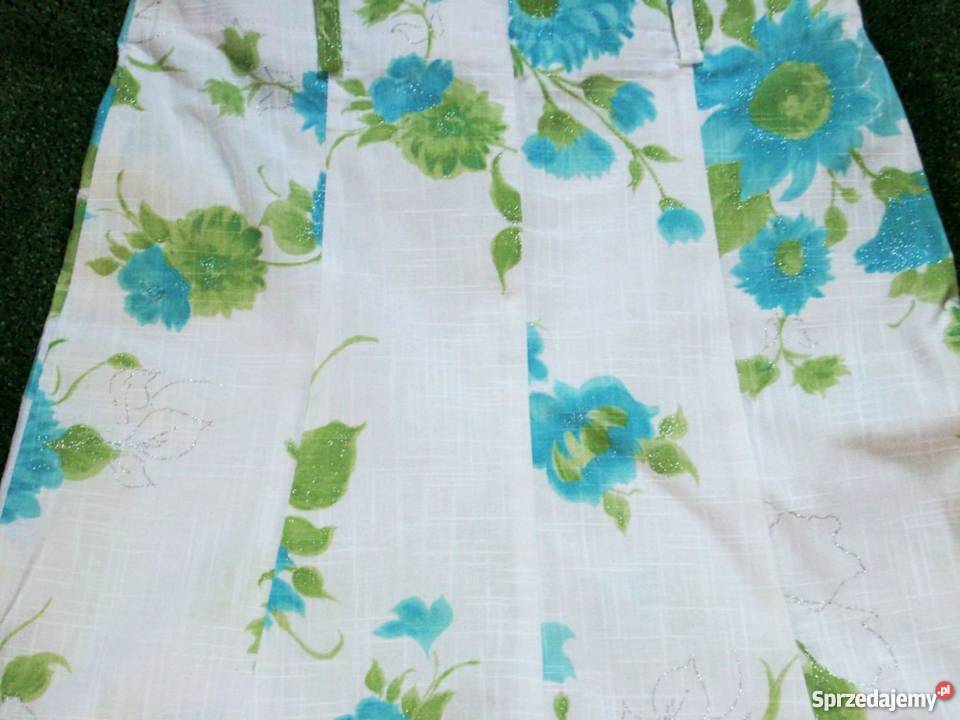 Biała spódnica Kwiaty j NOWA 32 34 małopolskie Nowy Sącz