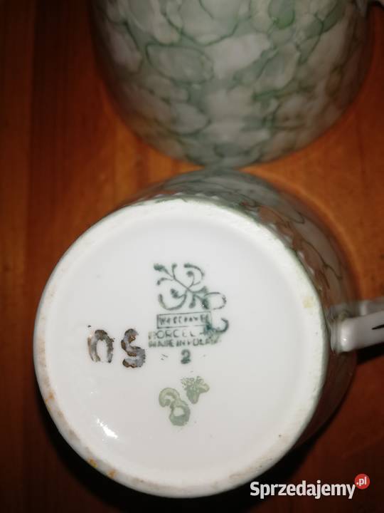 Stara porcelana PRL Włocławek 2 filiżanki proj Porcelana i szkło Warszawa