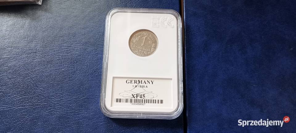 Stare monety 1 marka 1935 A grading Niemcy Lesko sprzedam