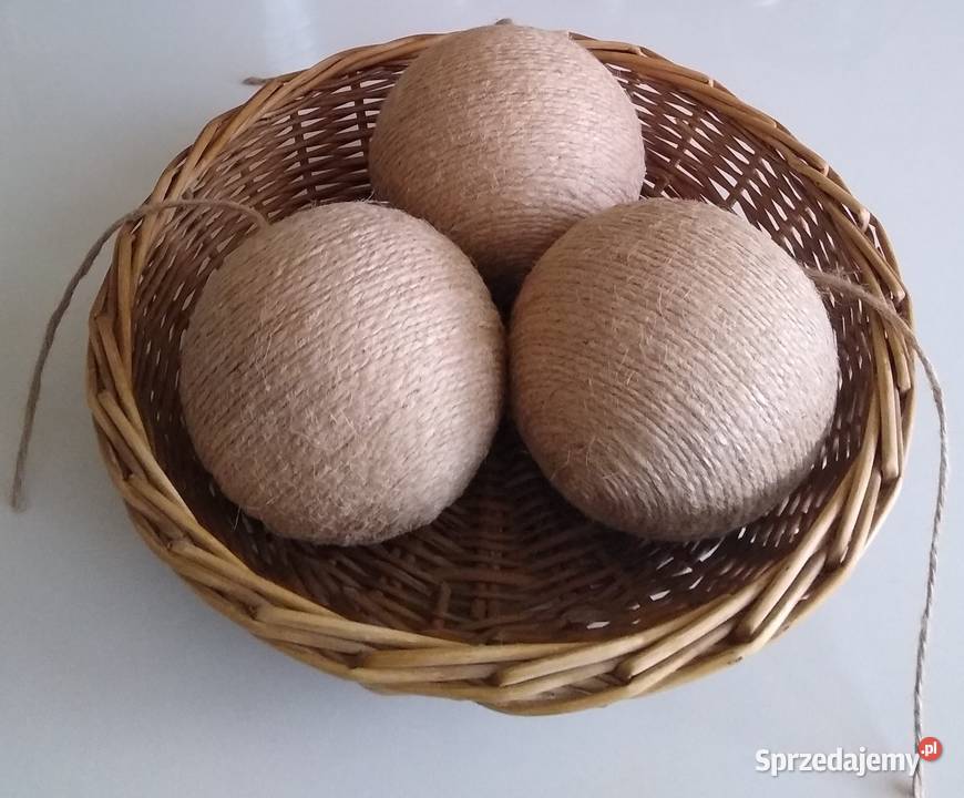 Kulka Kula Bombka Styropianowa Ozdoba Baza Juta pomorskie Gdańsk