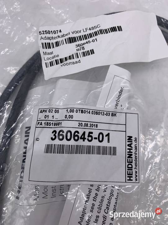 Heidenhein 36064501 Adapter cable mazowieckie Warszawa sprzedam