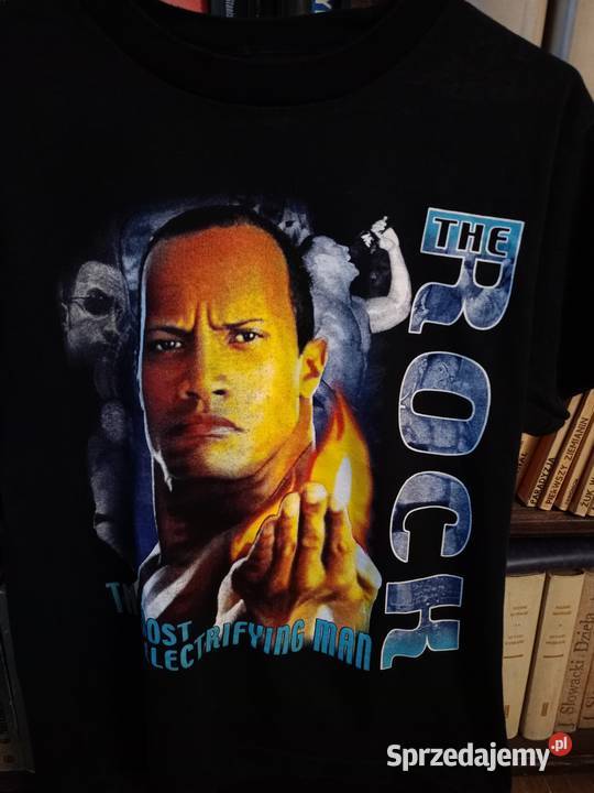 Vintage tshirt z aktorem The Rock Pozostałe Szamocin