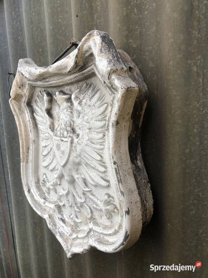 Antyk kafel Godło Orzeł biały Polska Antyki