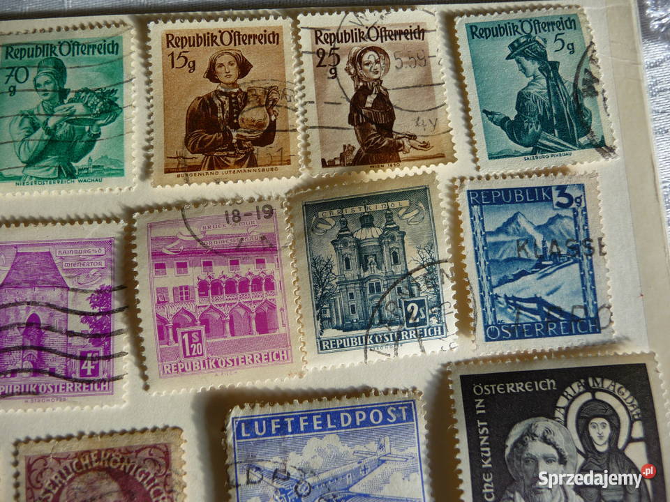 Zestaw starych znaczków AUSTRIA Bukowno