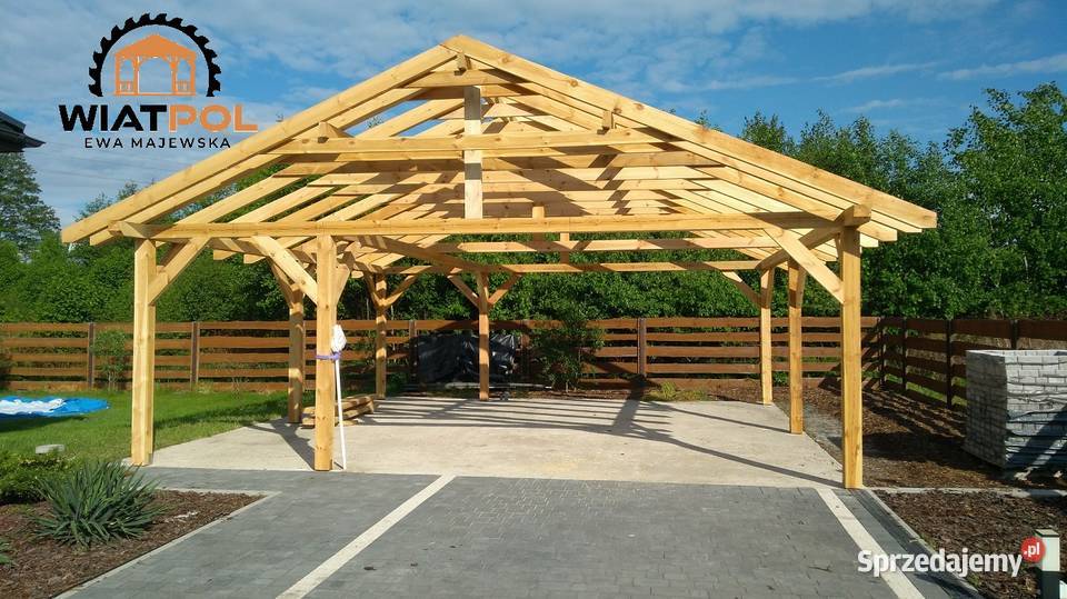 Wiata garażowa drewniana 6 x 6 Bytom