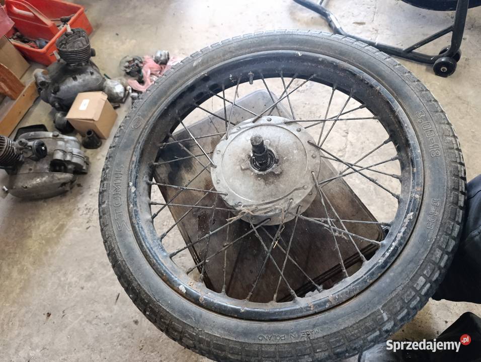 Koło wsk 125 175 przednie szczekotrzymacz ośka Części i akcesoria motocyklowe Zamość