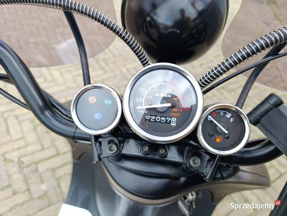 Skuter 50 retro 2020 Black Shadow super stan Kowalewo Pomorskie