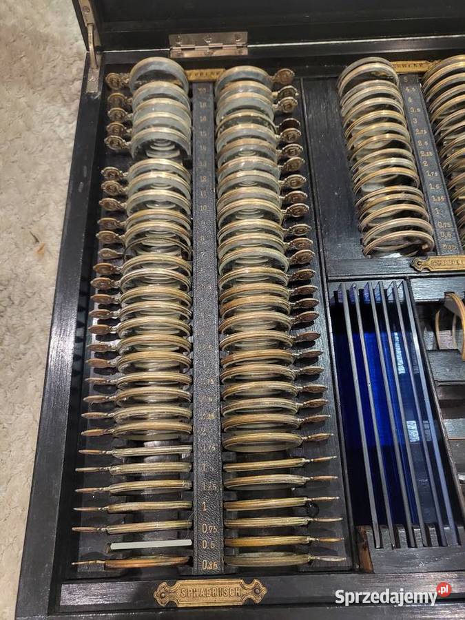 2 Przedwojenne niemieckie kasety okulistyczne Bielsko-Biała