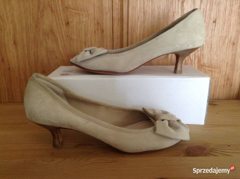 Czółenka damskie z zamszowej naturalnej skóry 38 inna Czółenka Opole sprzedam