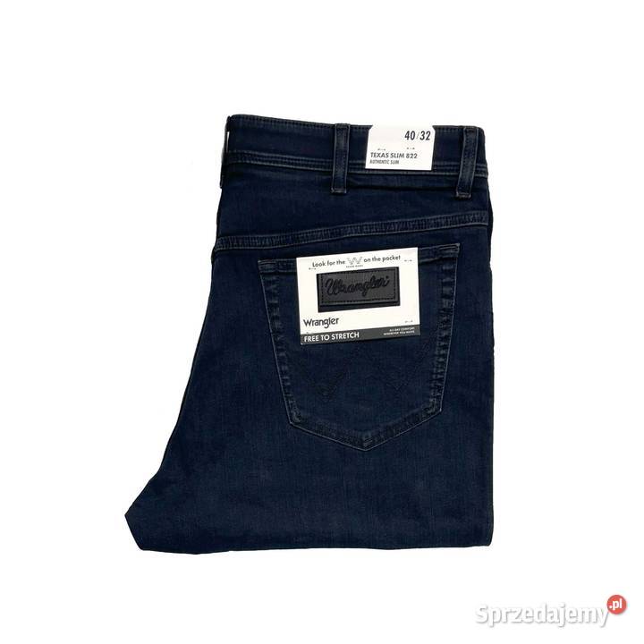 Spodnie męskie jeansy Wrangler Texas Slim 822 Rozmiar XXL Poznań