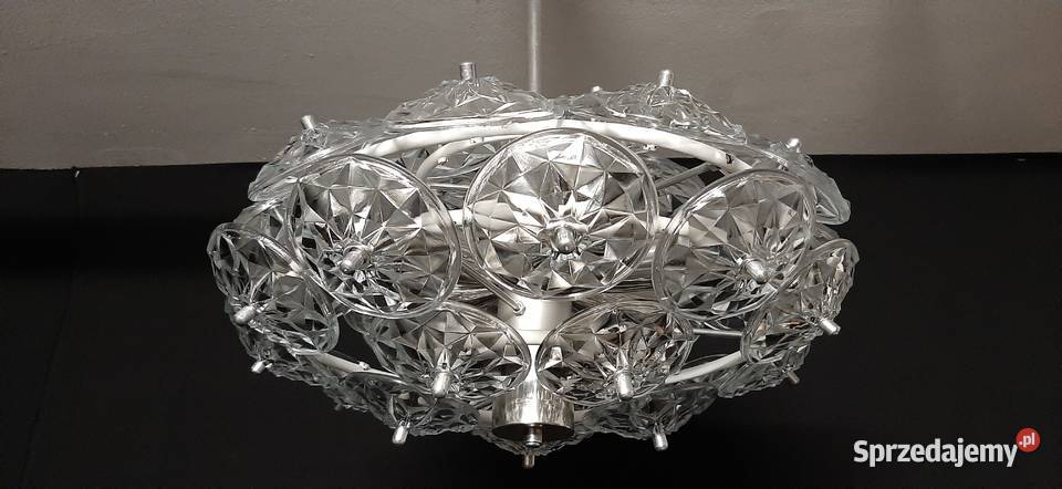 Żyrandol kryształowy Sputnik Veb Chełm sprzedam