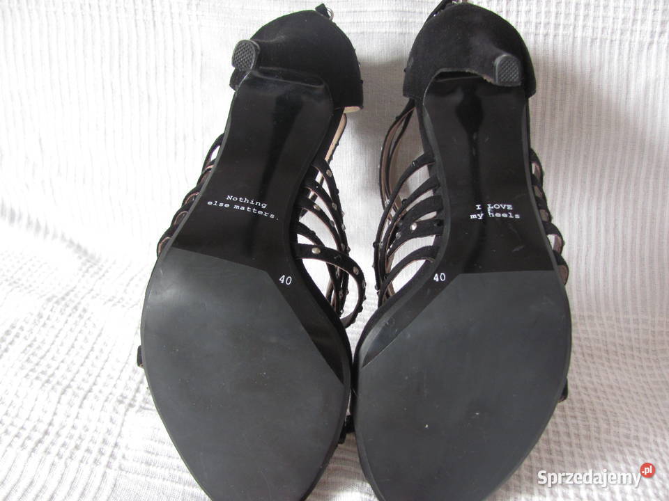 szpilki ZARA czarne z cykoriami r 40 wkładka 26 Zamość