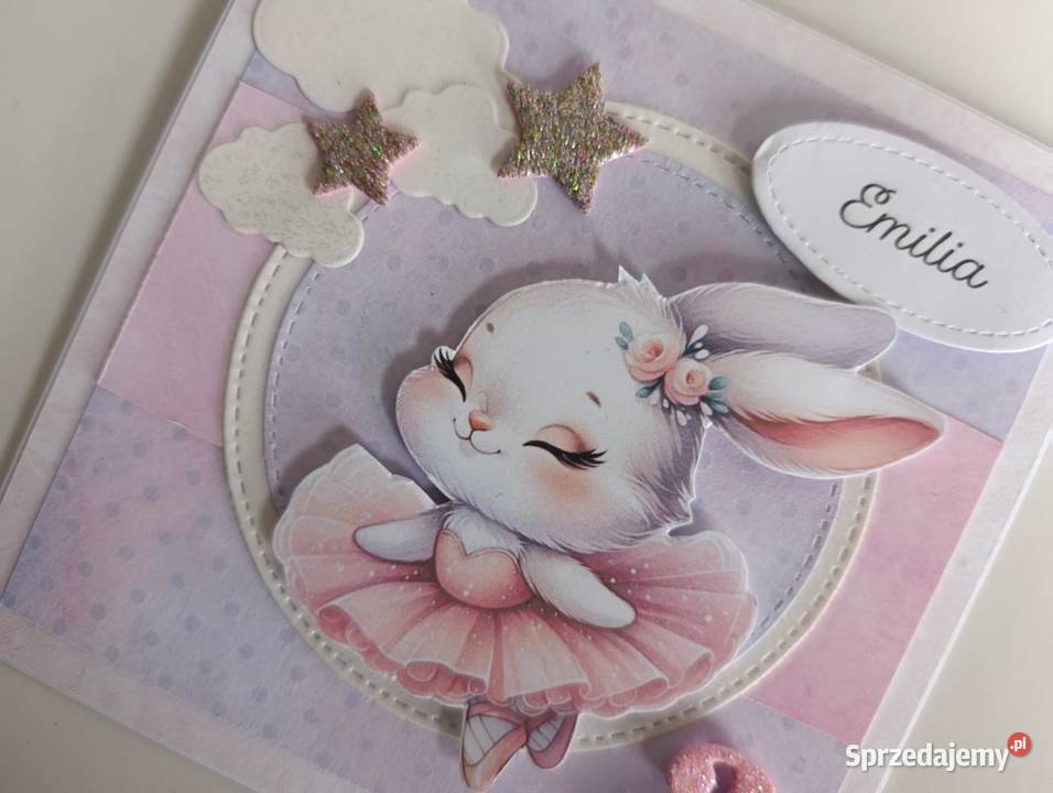 Personalizowana kartka na urodziny królik Łódź