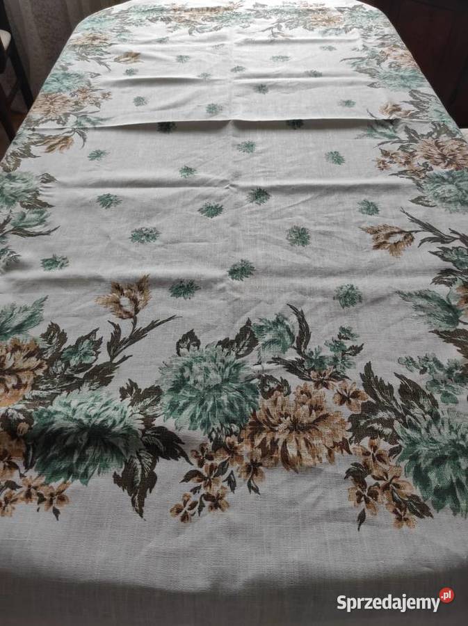 Obrus lniany duży 100 len 175x130 Białystok sprzedam