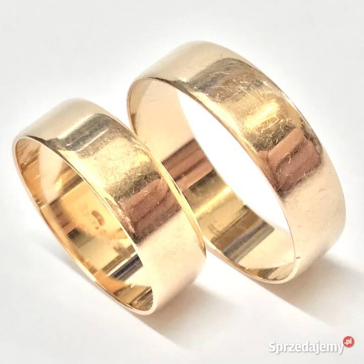 Złote OBRĄCZKI ślubne 585 14K KLASYCZNA forma mazowieckie Warszawa sprzedam