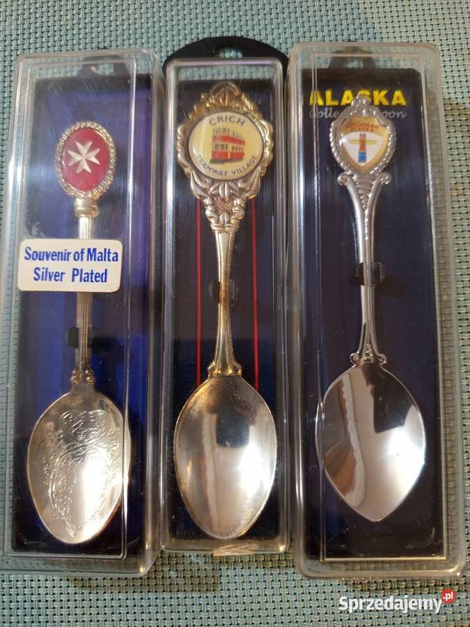 Łyżeczki ozdobne kolekcjonerskie NOWE Alaska mazowieckie Warszawa