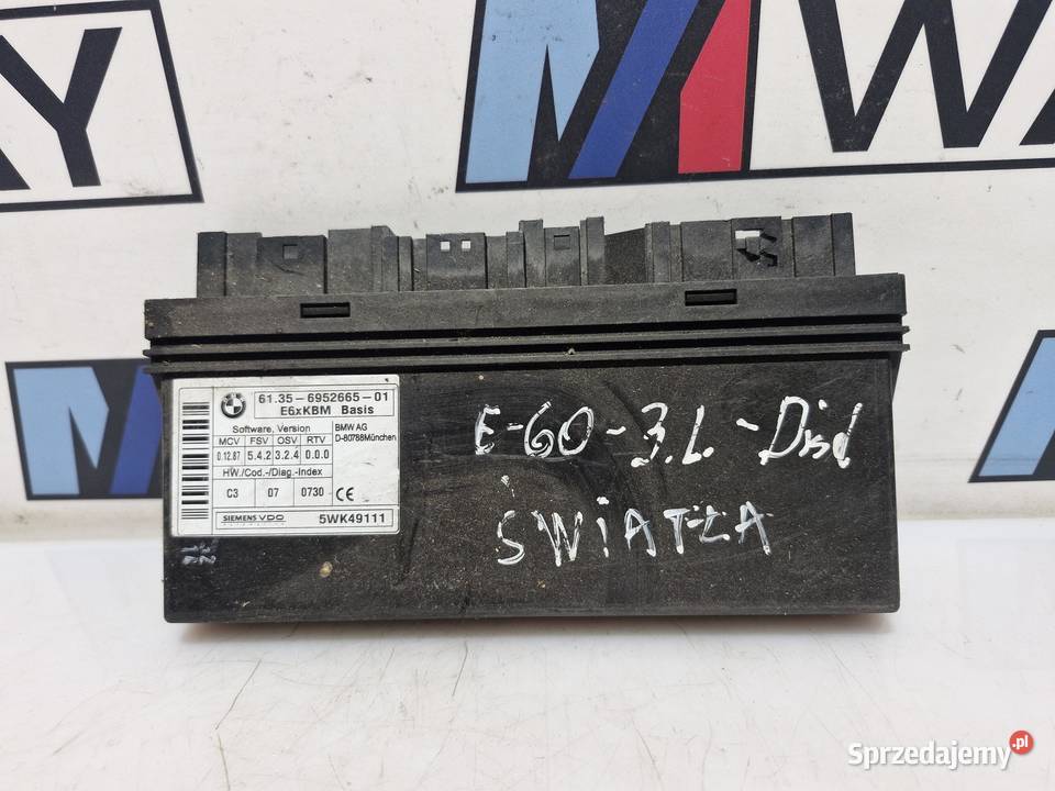 BMW E60 E61 MODUŁ STEROWNIK KOMFORTU 6952665