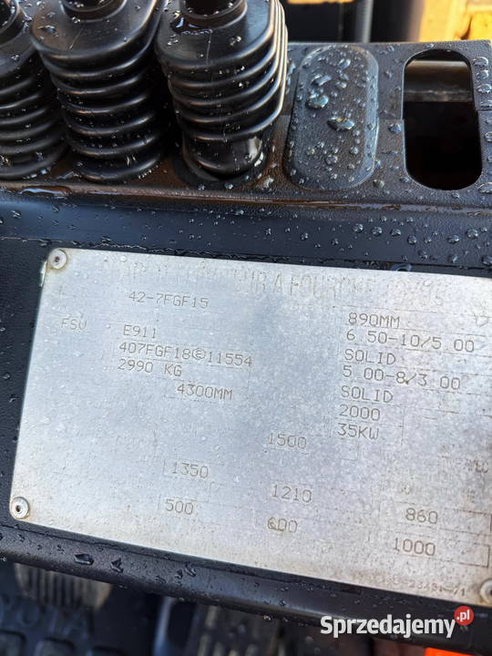 wózek widłowy TOYOTA 7FGF15 LPG 1500 Triplex Działoszyn