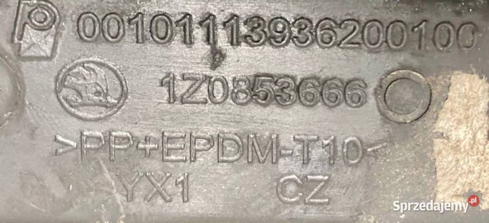 USZKODZONA Kratka Zaślepka zderzaka Skoda Chełm