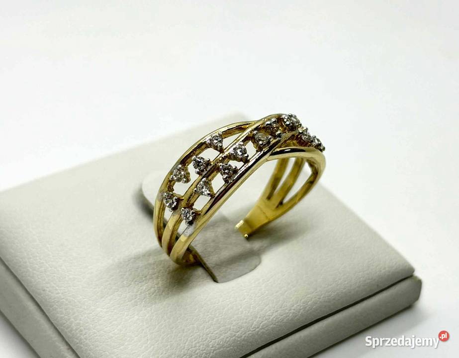 Nowy Złoty Pierścionek pr 585 398g R23 złoto Pierścionki Elbląg