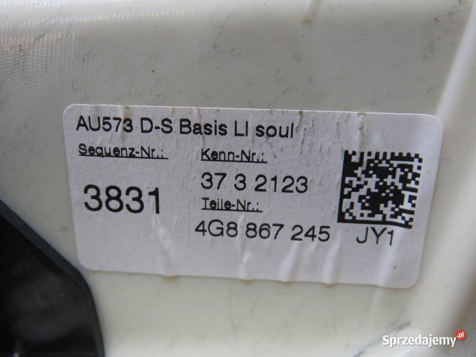 OSŁONA SŁUPKA LEWY PRAWY TYŁ SLINE AUDI A7 4G Części montażowe sprzedam