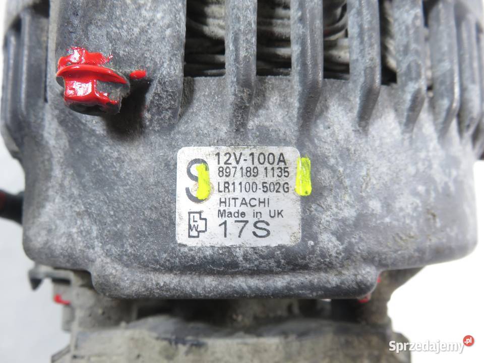 ALTERNATOR OPEL ASTRA H 17 CDTi 8971891135 Układ elektryczny silnika