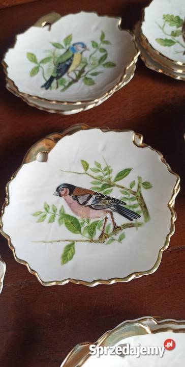 Talerzyk z dziurką Listek irysy kwiatki ptaszki Gdańsk
