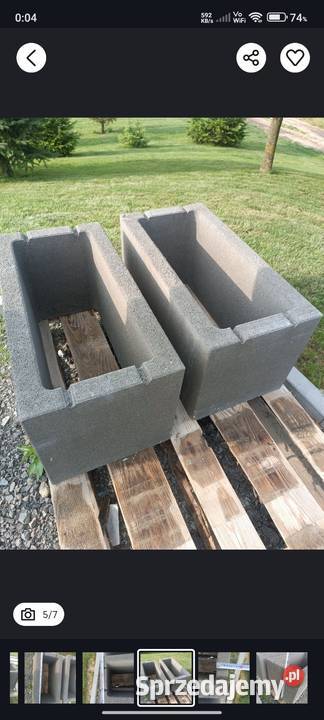 Gazony doniczki na kwiaty Markowa