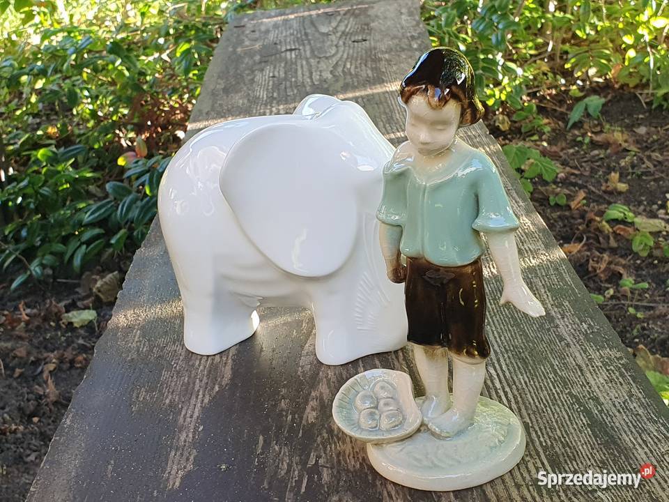 Stara porcelanowa figurka z Rumunii Myszków